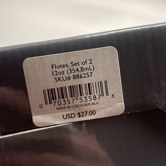 Gotham by Lenox Champagne Flutes - Picture 2 of 4